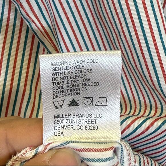 Cinch, White and Red Button Down Short Sleeve Shirt Size XXL. Excellent cond! - Picture 5 of 7